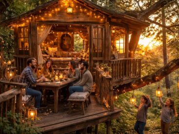 découvrez comment créer des souvenirs inoubliables en construisant et en profitant d'une maison dans un arbre unique pour toute la famille.
