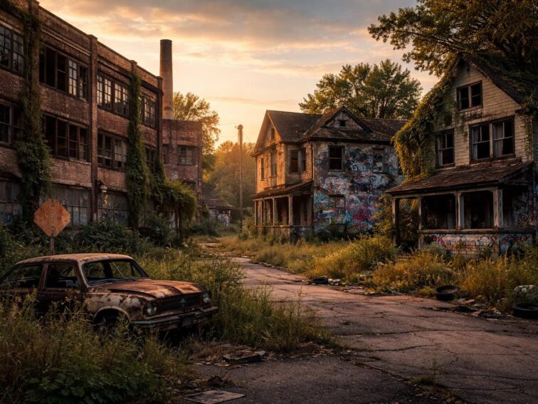 découvrez la beauté inattendue et l'histoire mystérieuse d'un quartier abandonné à détroit, où la désolation révèle un charme unique et fascinant.