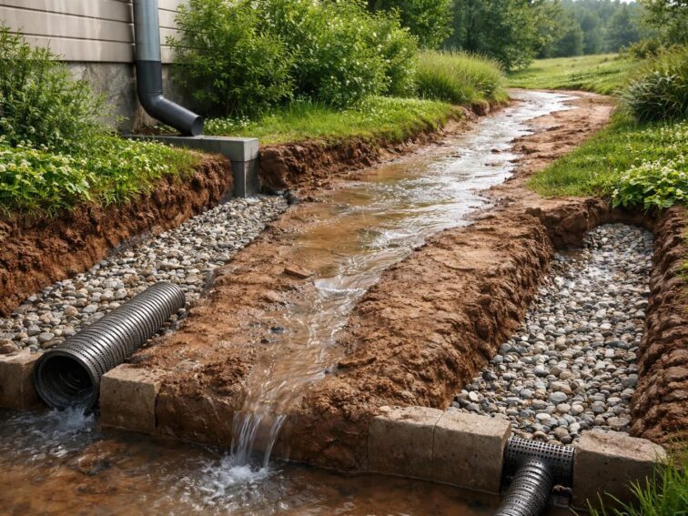 découvrez les meilleures solutions de drainage pour évacuer efficacement l'eau de pluie sur un terrain argileux et protéger votre terrain des infiltrations et stagnations.
